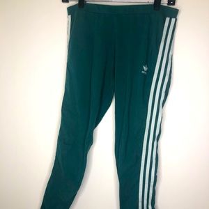 Adidas Ankle Length Green Leggings